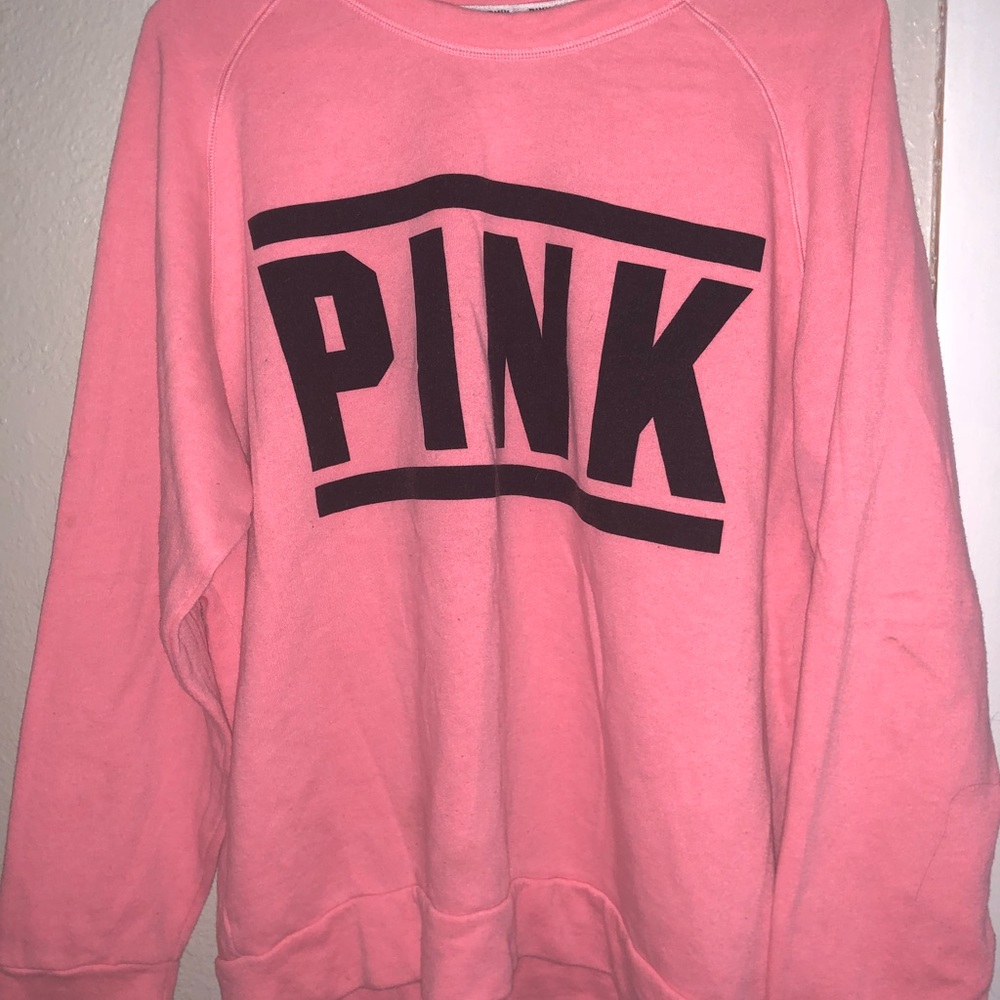 Victoria's Secret PINK Sweatshirt Size M in Pink
